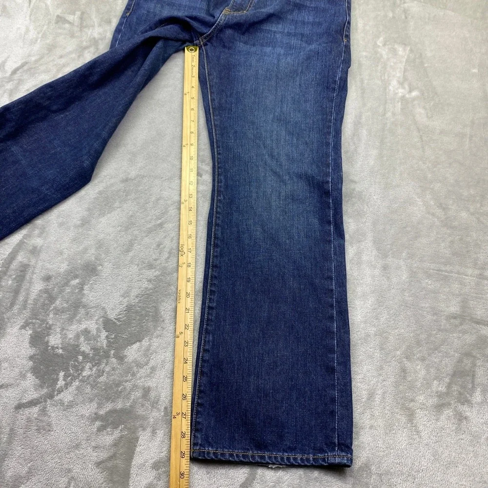 J.‎ Crew Bootcut Dark Wash Denim Jeans Mens Cotton Sz 32 Grunge Western Retro